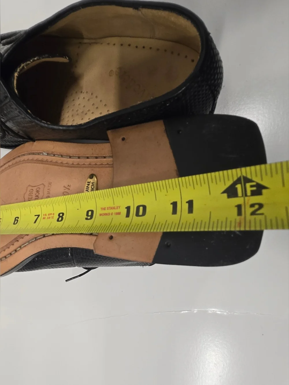 Belvedere Studio Genuine OSTRICH  Oxford Lace Up Shoes‎ SZ 10.5